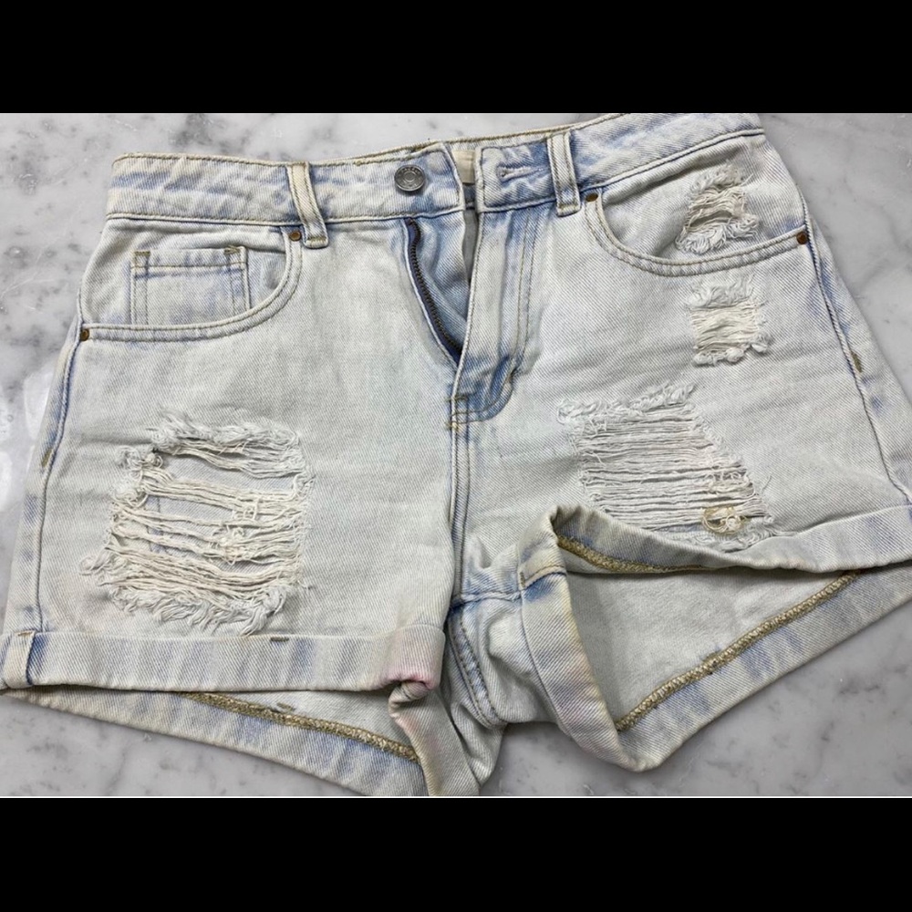 High waisted mom shorts